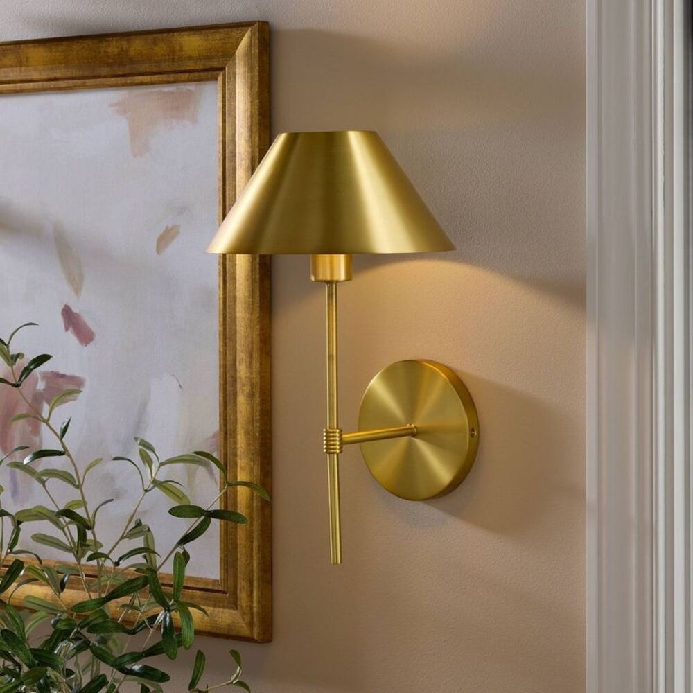 Open Box - Metal Wall Sconce Brass - Threshold designed with Brass - Picture 2 of 4